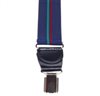 Tirante elástico azul marino con rayas  Pinza trasera - Pisa 107