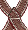 Tirante elástico jacquard burdeos  Cruce - Pisa 70