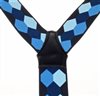 Tirante hexágonos azules XXL  Cruce