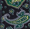 Tirante negro cachemir verde  Tejido
