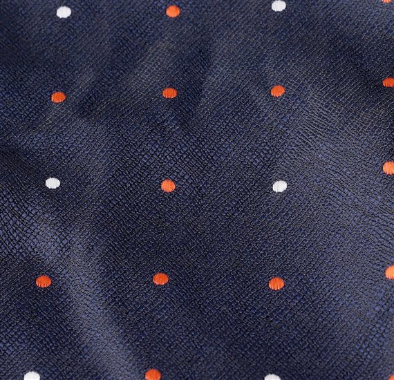 Pañuelo Bolsillo Azul Lunares