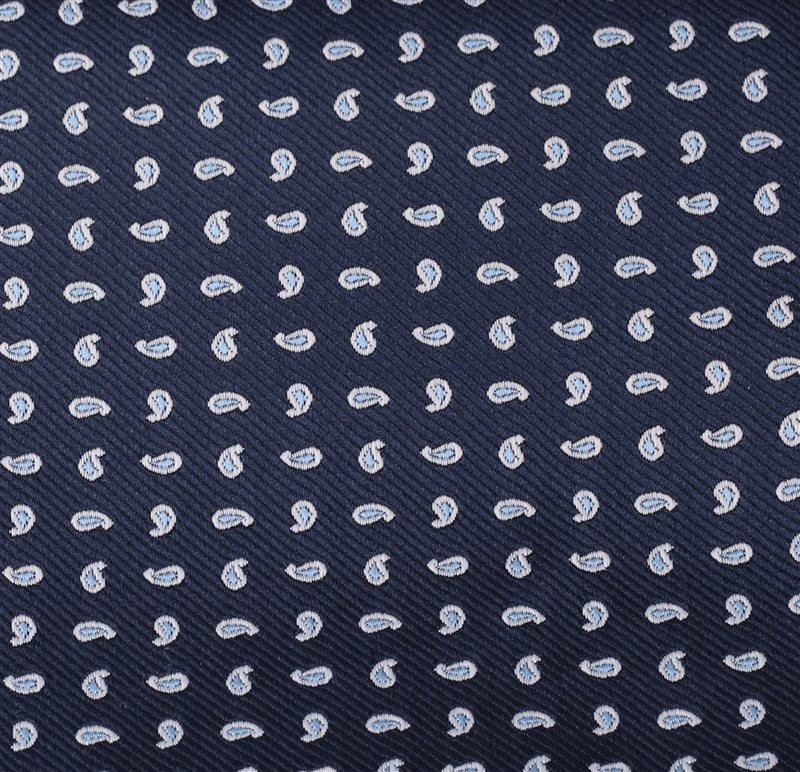 Pañuelo Bolsillo Paisley Azul