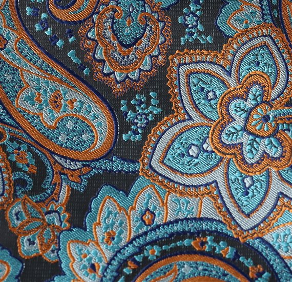 Pañuelo Bolsillo Paisley Azul