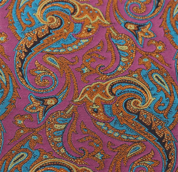 Pañuelo Bolsillo Paisley Rosa