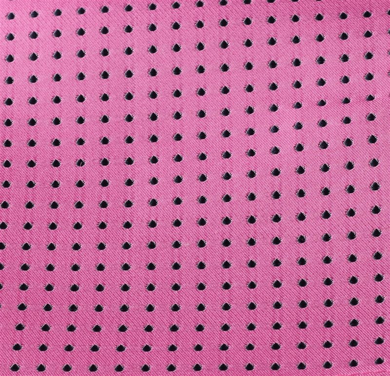 Pañuelo bolsillo Seda Rosa con Lunares