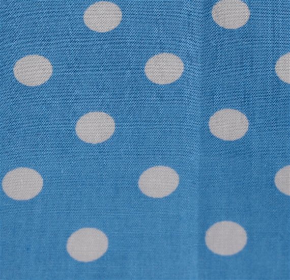 Pañuelo Celeste Lunares Estilo Andaluz