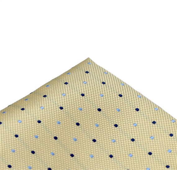 Pañuelo de Bolsillo Amarillo con Lunares