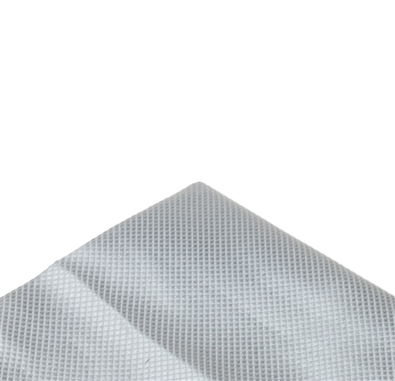 Pañuelo de bolsillo de raso gris claro