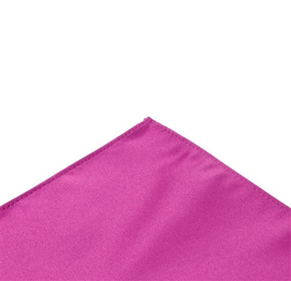 Pañuelo de bolsillo raso magenta