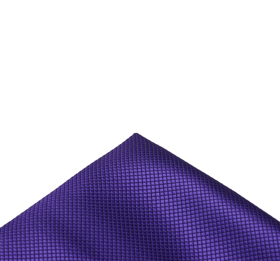 Pañuelo de bolsillo raso morado oscuro