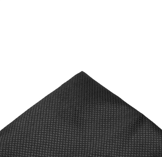 Pañuelo de bolsillo raso negro