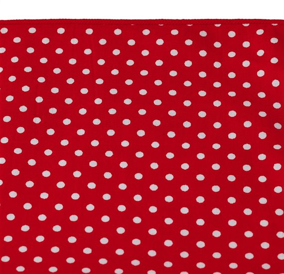Pañuelo de Bolsillo Rojo Lunares Estilo Andaluz