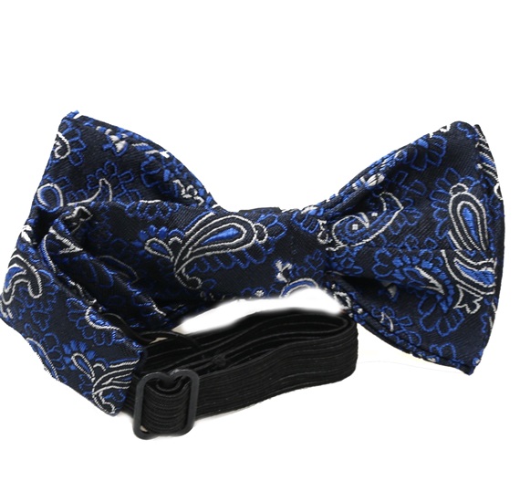 Revés pajarita niño azul marino con paisley Pitti 211