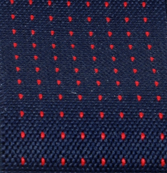 Tirante elástico azul marino motas rojas  Tejido - Pisa 69