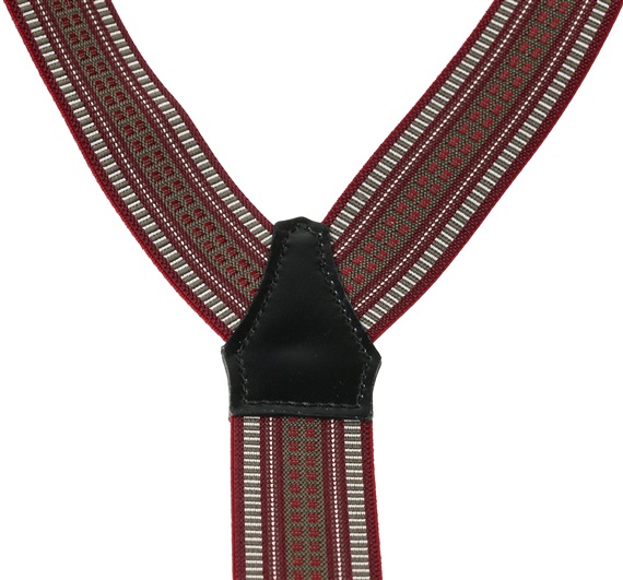 Tirante jacquard burdeos XXL  Cruce