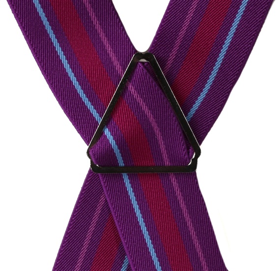 Tirante magenta con rayas  Cruce