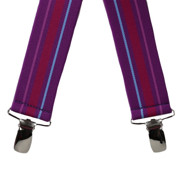 Tirante magenta con rayas  Pinzas traseras