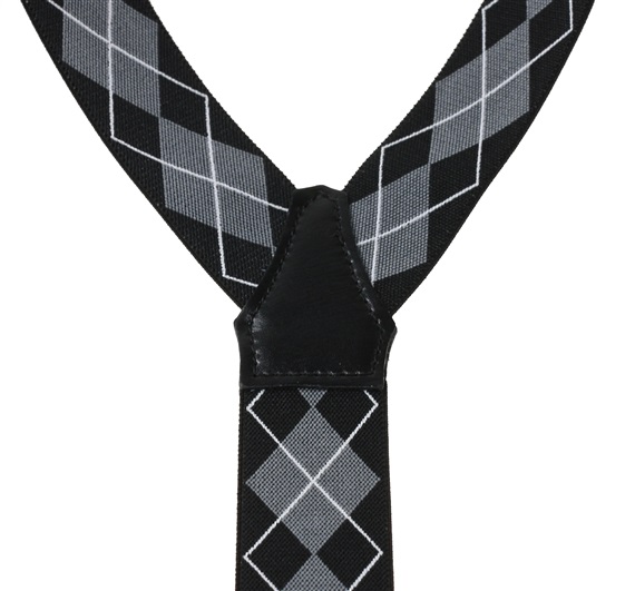 Tirante negro rombos XXL Cruce