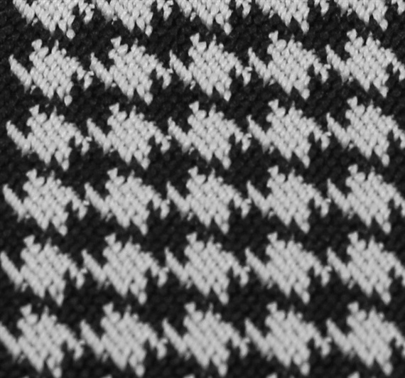 Tirante 'pata de gallo' negro y blanco  Tejido