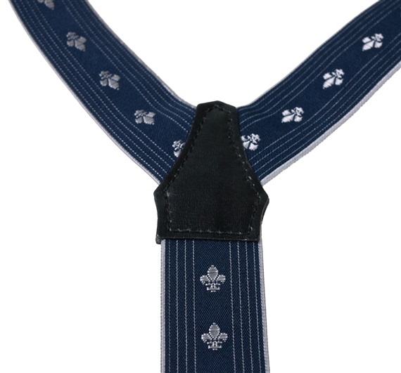 Tirante XXL azul Flor de Lis  Cruce
