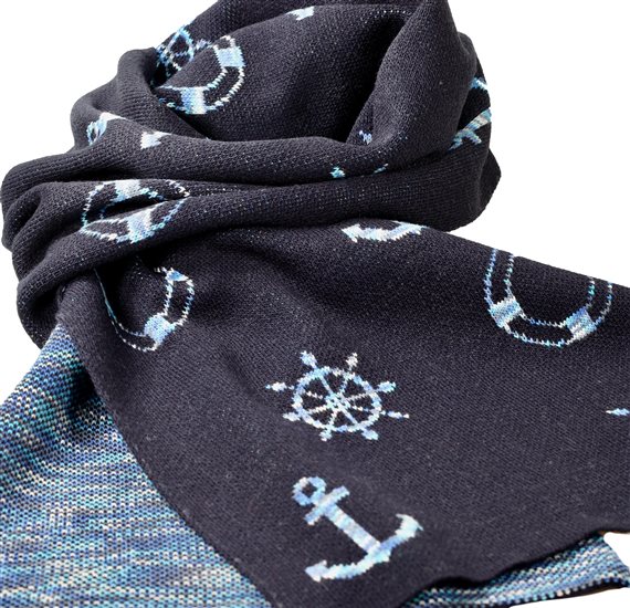 Marineblaues Seemannstuch