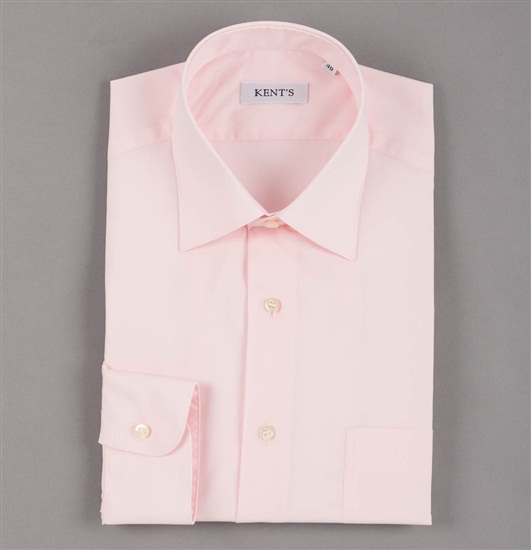 KENT-KRAGEN HEMD IN ROSA ZUM ANZUG TRAGEN XXL