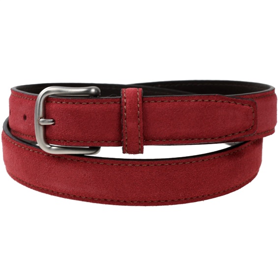 Gürtel Kadett Wildleder Bordeaux