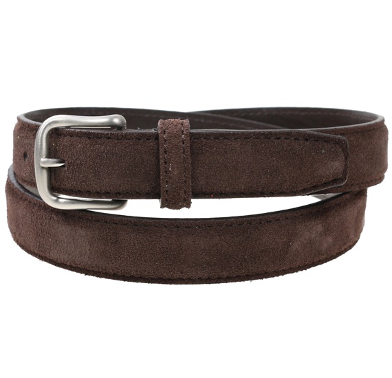 GÜRTEL KADETT WILDLEDER DUNKELBRAUN