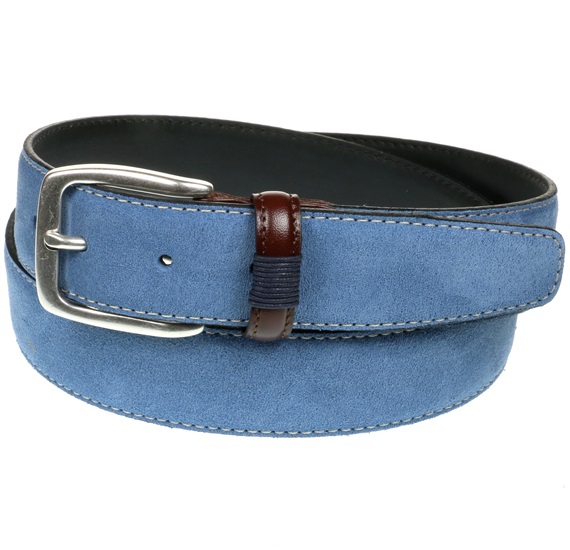 Blauer Wildledergürtel Stewardess