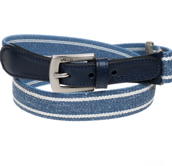 Elastischer Jeansgürtel für Jungen mit Beige Streifen