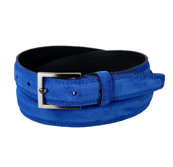 Kinder Wildleder Gürtel in Blaugrau
