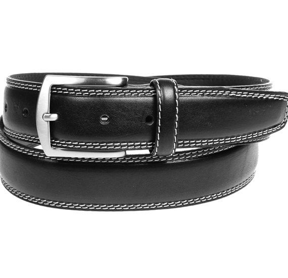 Schwarzes Leder Gürtel