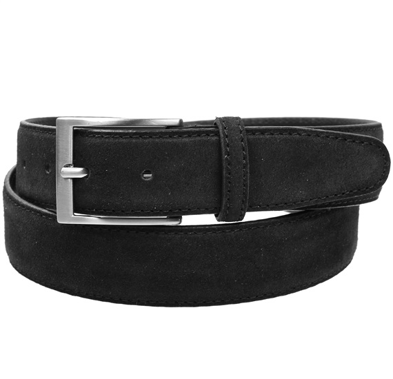 Cinturón Piel Serraje Negro