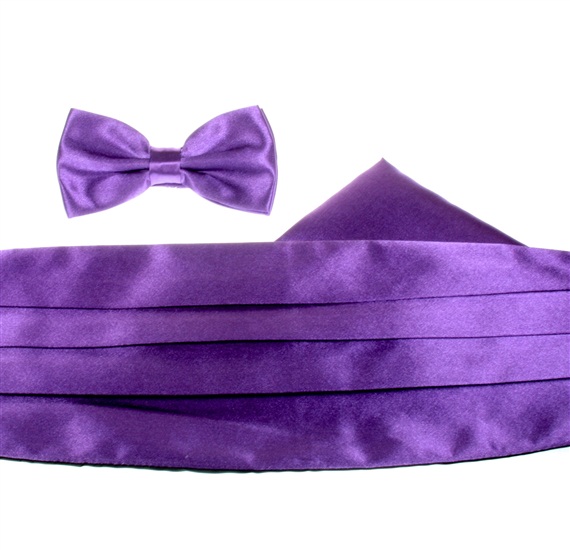 Lila Zeremonie Gürtel Set