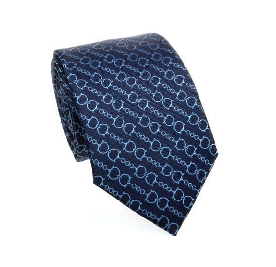 Blauer Krawattenhalter