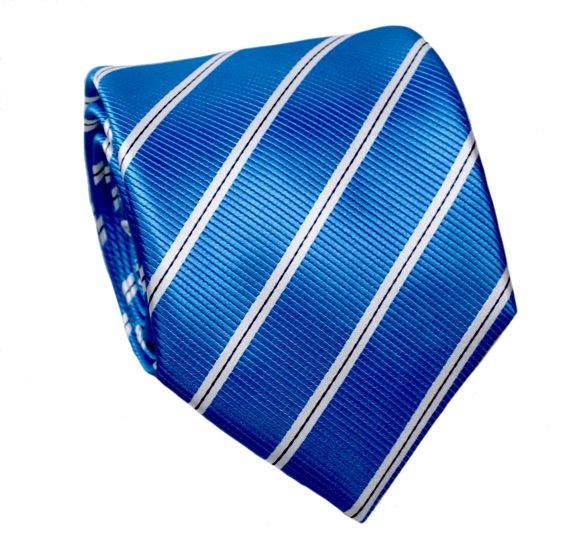Blau Gestreiftes Krawatte