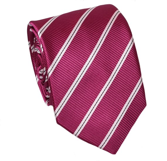 Krawatte mit Streifen in Magenta