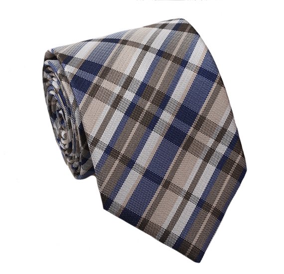 Krawatte Cadet Tartan Beige