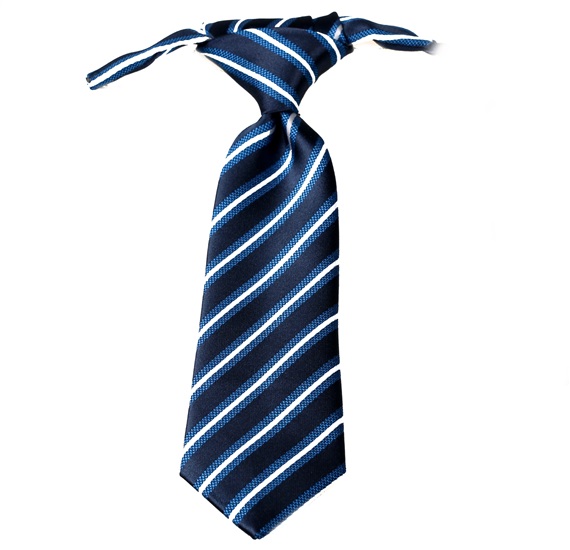 Krawatte mit Marineblauen Streifen für Babys