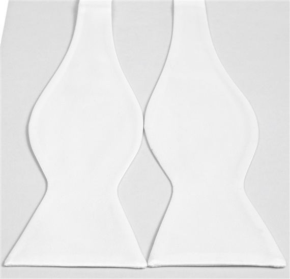 Corbata de Lazo Blanco