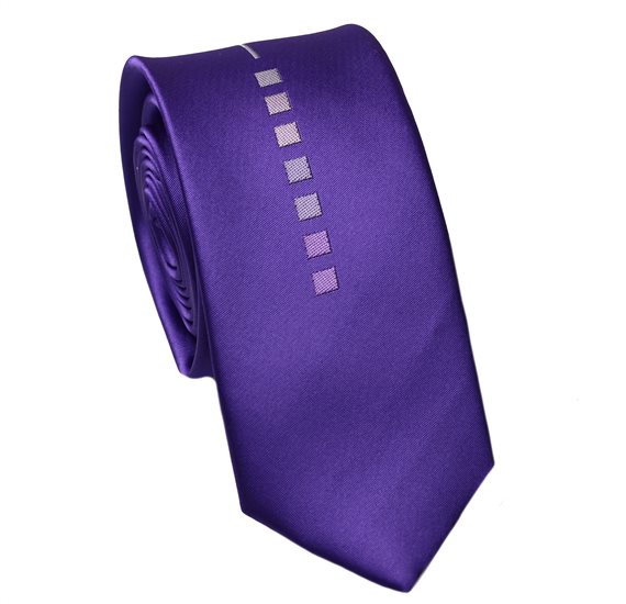 LILA SCHMALE KRAWATTE DESIGN