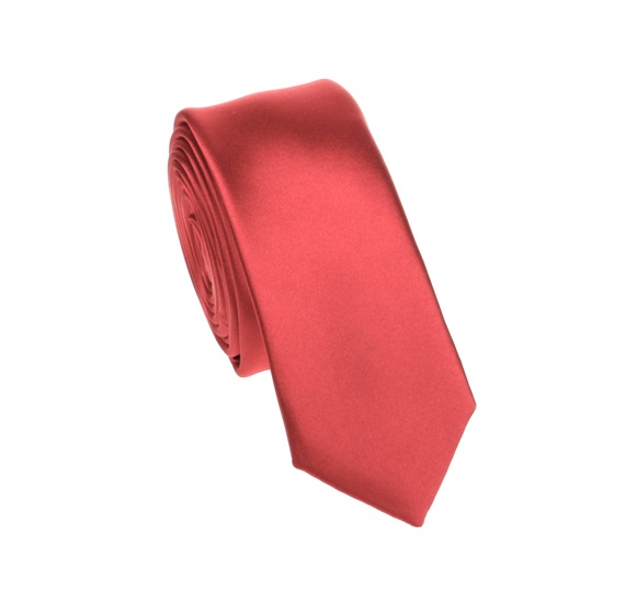 Rote Schmale Krawatte