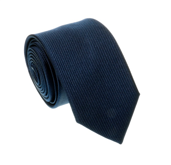 Krawatte Jacquard Seide Marineblau