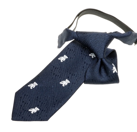 Kinderkrawatte in Marineblau mit Weißen Bären