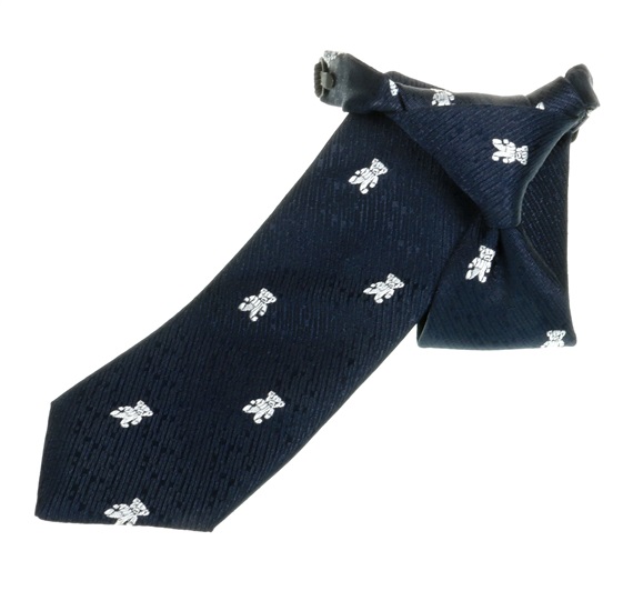 Jungen Krawatte Marineblau mit Weißen Bären