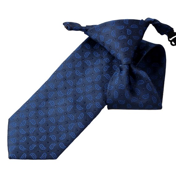 DUNKELBLAUES PAISLEY-KRAWATTENSET FÜR JUNGEN