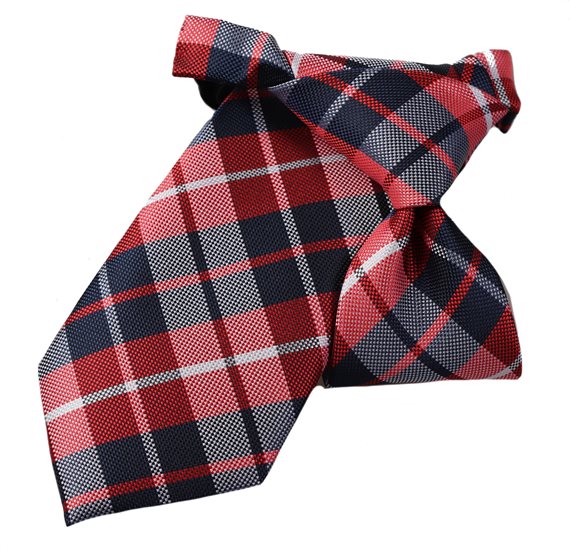 Kinderkrawatte Schottenkaro Rot