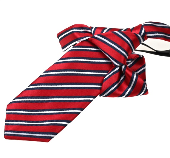 Corbata Niño Rayas Azul y Roja
