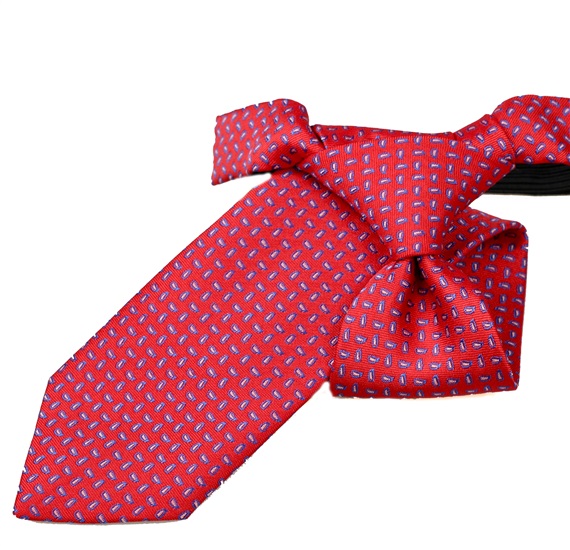 Corbata Niño Roja con Cachemir Azul