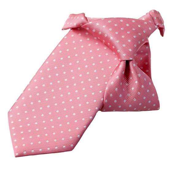 Corbata Niño Rosa Lunares